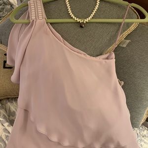 White House Black Market Lavender Dress Top